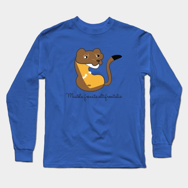 Long tailed weasel 1 Long Sleeve T-Shirt by belettelepink